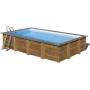 Gre Piscina Rectangular Madera Evora 620X420X133 cm 790206