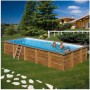 Gre Piscina Rectangular Madera Evora 620X420X133 cm 790206