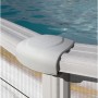 Gre Piscina de Acero Elevada,Ovalada con Aspecto Acero Nórdico. Piscinas Desmontables para Jardín. 610 x 375 x 132 cm - Piscina