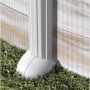 Gre Piscina de Acero Elevada,Ovalada con Aspecto Acero Nórdico. Piscinas Desmontables para Jardín. 610 x 375 x 132 cm - Piscina