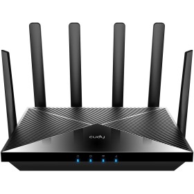 Cudy Router 4G LTE Cat 18 WiFi 6, hasta 1,2 Gbps, 4 x 4 MIMO, AX1800, OpenVPN, Wireguard, Zerotier, Cloudflare, IPv6, Antena