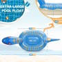 Flotador de Piscina Dinosauria, Colchoneta Hinchable, Flotador Gigante, con 2 Agujeros Inflables y 1 Pegatina de Parche, Piscina