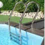 Gre KPBRC620 KPBRC620-Piscina Rectangular SUNBAY 618 x 320 x 130 cm Con escalera Ext. Madera/Int. Acero inoxidable y filtro de
