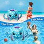 Canasta de Baloncesto para Piscina,Juguetes de Flotador Piscina Niños,Conjuntos de Juegos de Agua,Juegos Piscina Niños,para