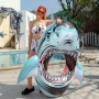 Inflatable Shark Float,Ride on Pool Party Lounge Toys for Kids Adults,Giant Inflatable Swimming Ring Swimming Pool Float Summer