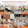 Tenda 4G09 Router 4G+ LTE CAT6, Router SIM 4G WiFi AC1200 5GHz & 2.4GHz, 2 Antenas Desmontables de 5dBi, Gigabit Port 1000Mbps,