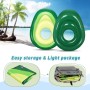 Flotador Inflable del Aguacate, Asiento de Piscina con una Pelota Inflable para Jugar, Material de PVC de la Protección del