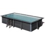 Gre KPCOR60 – Piscina Rectangular Composite 606 x 326 x 124 cm, con filtración 6 m3/h, cuña metálica
