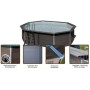 Gre KPCOR60 – Piscina Rectangular Composite 606 x 326 x 124 cm, con filtración 6 m3/h, cuña metálica