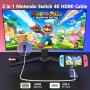 GKEAPZA Switch TV Dock para Nintendo Switch/OLED, Mini Dock portátil 4K HDMI TV Adapter con Puerto USB 3.0 Adicional, Tipo C