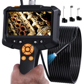 Daxiongmao Cámara Endoscópica con Luz, Impermeable IP67, 1080p HD, 16.5 Pies, USB, Negro