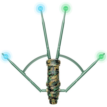 WAVLINK AC1200 Repetidor WiFi Largo Alcance Camuflaje/Amplificador WiFi Larga Distancia Support PoE/Dual-Banda 2.4+5G/4 Antena
