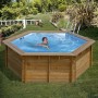 Gre Piscina Redonda Madera Vanille 2 400X119 cm 800002