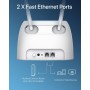 ioGiant Router 4G SIM, WiFi AC1200 5GHz y 2.4GHz, Sin Configuración, LTE Ruter para Tarjeta Movil 4g Micro Nano SIM, Puerto