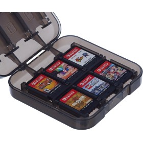 Amazon Basics Funda para almacenamiento de juegos, para Nintendo Switch - Negro