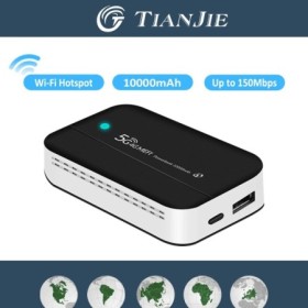 ​ ​ TIANJIE PW100 4G LTE enrutador de punto de acceso Wifi móvil con b
