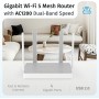 Keenetic Skipper Router Wi-Fi 5 en Malla AC1200 con Smart Switch Gigabit de 4 Puertos y Puerto USB