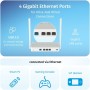 Keenetic Skipper Router Wi-Fi 5 en Malla AC1200 con Smart Switch Gigabit de 4 Puertos y Puerto USB