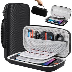 Lmcpa Funda para Consola Nintendo Switch 2 2025, Bolsa de Viaje con 20 Cartuchos de Juego, Estuche Rígido Portátil Protector
