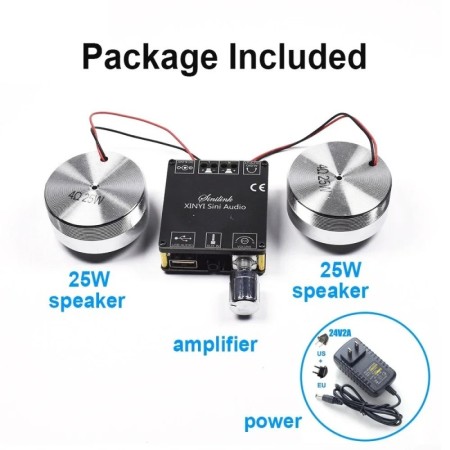 Altavoz de Audio estéreo portátil con vibración, 2x25W, con amplificad