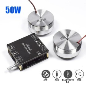 Altavoz de Audio estéreo portátil con vibración, 2x25W, con amplificad