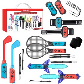 Kits de accesorios para Nintendo Switch 12 en 1 - Juego de accesorios de juego Family Party Pack 2024 para Nintendo Switch