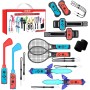 Kits de accesorios para Nintendo Switch 12 en 1 - Juego de accesorios de juego Family Party Pack 2024 para Nintendo Switch