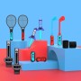 Kits de accesorios para Nintendo Switch 12 en 1 - Juego de accesorios de juego Family Party Pack 2024 para Nintendo Switch