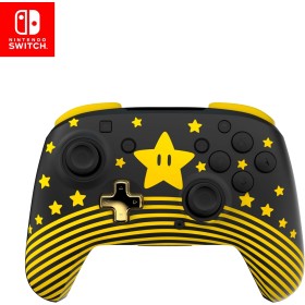Turtle Beach Rematch: Control inalámbrico Super Mario Star - Todos los Nintendo Switch, Brilla en la Oscuridad, batería