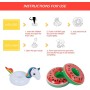 QEEQPF Juego de portavasos Inflable de 6 Piezas, Soporte para Bebidas para bañera de hidromasaje, Juguetes inflables para