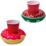 QEEQPF Juego de portavasos Inflable de 6 Piezas, Soporte para Bebidas para bañera de hidromasaje, Juguetes inflables para