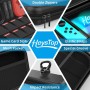 HEYSTOP - Funda Compatible con Nintendo Switch, Funda de Transporte con Funda para Interruptor, Protector de Pantalla HD Switch,