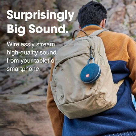 JBL - Altavoz Bluetooth inalámbrico portátil e impermeable, modelo Clip 3