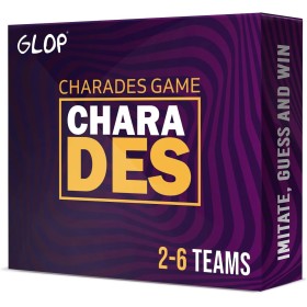 Glop Charades - Games For Adults - Family Board Games for Adults and Kids Ages 8 and Up - Party Games for 2 to 6 Teams - Card