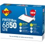 Fritz!Box 6850 LTE International - Modem LTE, Wi - Fi AC+N (866 Mbps 5 GHz y 400 Mbps 2,4 GHz) Mesh, 4 x LAN Gigabit, USB 3.0,