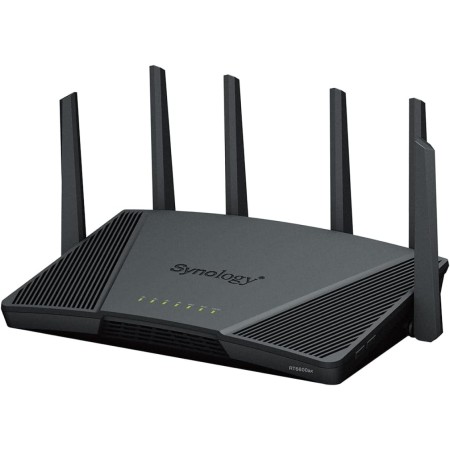 Synology RT6600ax Router WiFi6 1xWAN 3xGbE 1x2.5Gb routeur Sans Fil Tri-Bande (2,4 GHz / 5 GHz / 5 GHz) Noir