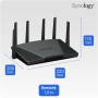 Synology RT6600ax Router WiFi6 1xWAN 3xGbE 1x2.5Gb routeur Sans Fil Tri-Bande (2,4 GHz / 5 GHz / 5 GHz) Noir
