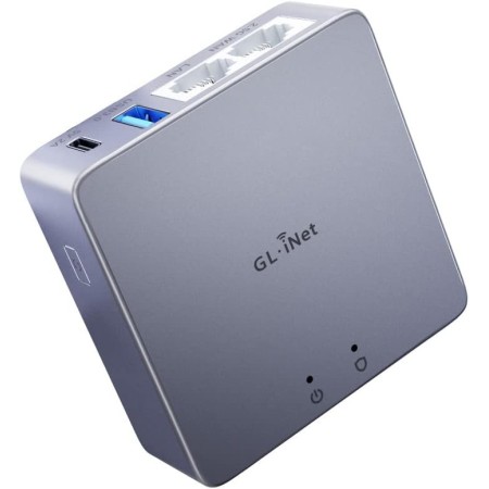 GL.iNet MT2500A (Brume 2) Mini VPN Gateway de Seguridad para la Oficina en el hogar y el Trabajo Remoto: Servidor y Cliente VPN