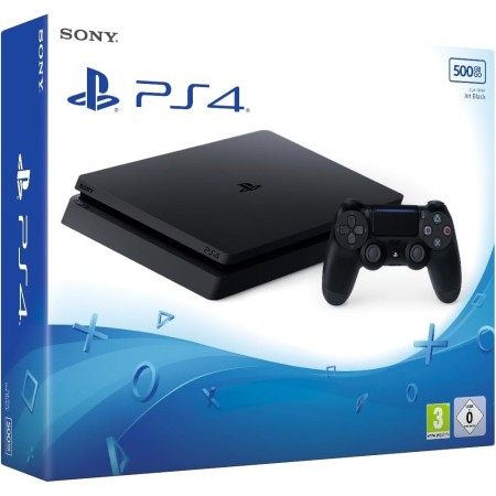 Playstation 4 Consola versión Slim (PS4)| Capacidad 500GB | Chasis tipo F | Color negro