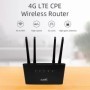 Enrutador inalámbrico 4G, módem enrutador 4G LTE CPE de 300Mbps, 4 ant