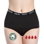 Bragas Menstruales absorbentes 2 tampones - Lavables - Algodón - Ecológicas - Menstruación - Bragas de reglas Flujo Periódico de