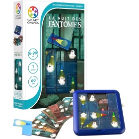 SmartGames- Fantasmas Juego de Pensamiento y colocación, Color Azul, Negro, Blanco, Large (Smart Games SG 433 FR)