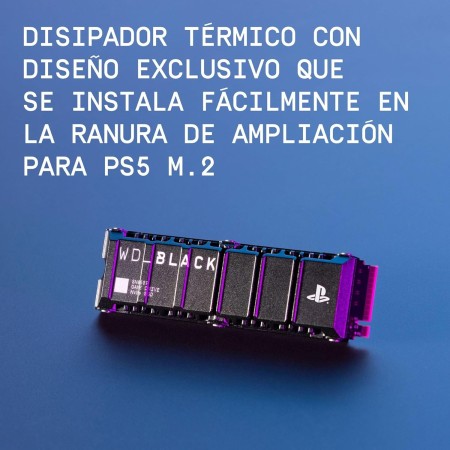 WD_BLACK SN850P SSD PS5, 2TB M.2 2280, Licencia Oficial para Consolas Playstation 5 PS5, Velocidades hasta 7300 MB/s, PCIe NVMe