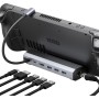 JSAUX 6 en 1 Estación de Acoplamiento Compatible con Valve Steam Deck/OLED/ASUS ROG Ally/Legion Go S/MSI Claw, con HDMI 2.0