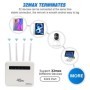 Enrutador WiFi 6 LTE con ranura para tarjeta SIM 4G, módem WiFi de 300