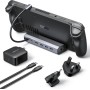 JSAUX 6 en 1 Estación de Acoplamiento Compatible con Valve Steam Deck/OLED/ASUS ROG Ally/Legion Go S/MSI Claw, con HDMI 2.0