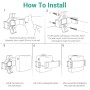 GL.iNet WiFi Router Holder Wall Mount with Screws, Compatible with GL-AR150, GL-AR150-Ext, GL-AR300M, GL-AR300M-Ext,