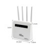 Enrutador WiFi 6 LTE con ranura para tarjeta SIM 4G, módem WiFi de 300