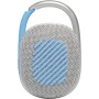 JBL Clip 4 Eco Altavoz Bluetooth inalámbrico, resistente al agua y con 10 horas de batería, blanco