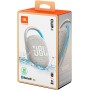 JBL Clip 4 Eco Altavoz Bluetooth inalámbrico, resistente al agua y con 10 horas de batería, blanco